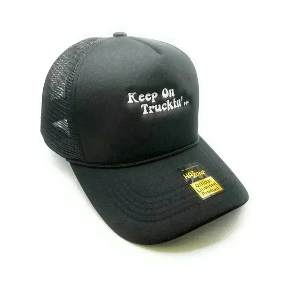 Keep on Truckin Mesh Trucker Snapback (Black) - Picture 1 of 1